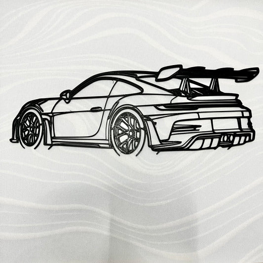 Porsche 911 GR3 RS Geometric Wall Art