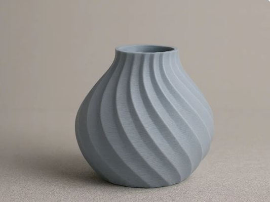 Twisted Spiral Flower Vase – Modern Minimalist Home Décor