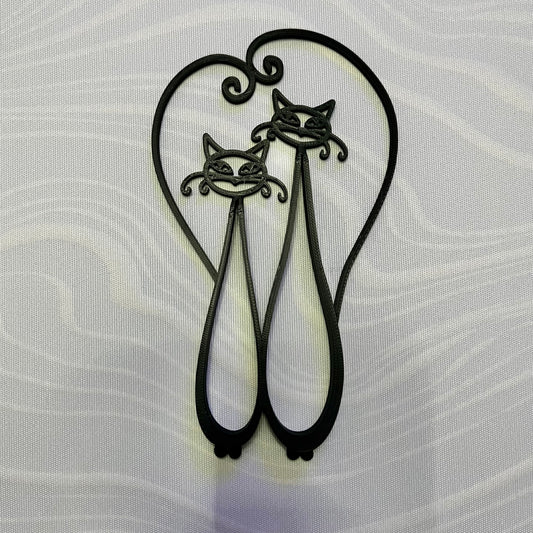 Cat Love Wall Art – 3D Printed PLA (18cm x 10.5cm)